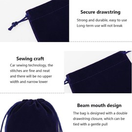 RXKFIGX Velvet Bags 24 Pcs Velvet Drawstring Bags,Jewellery Pouches 6 Colors Velvet Jewelry Bag Reusable Drawstring Bag for Jewelry Gift Packaging for Jewelry Gift Packaging Wedding 9×7cm