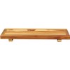 HomeRoots 29" Natural Teak Wood Bath Tray And Seat
