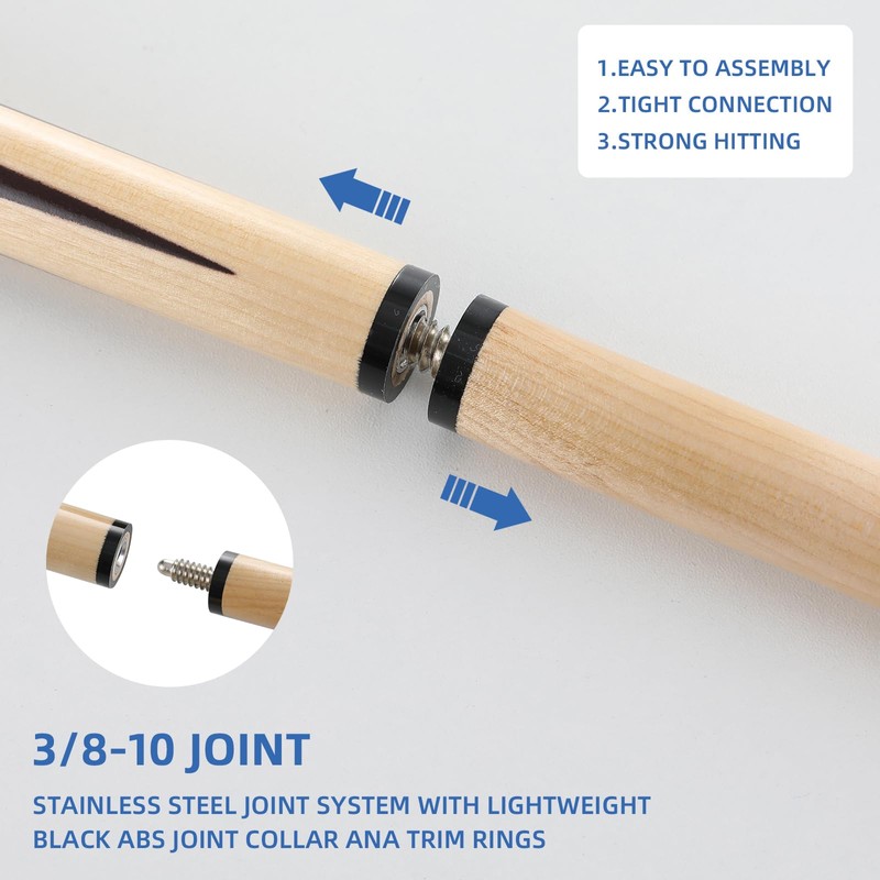 HNQQ Pool Cue Stick/Billairds cue Stick (48" Set of 4)