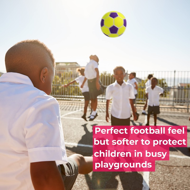 Soft Rubber Indoor Football with Felt Cover Football Gift Size