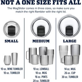 YETI Rambler Magslider Lid, Black, Small