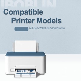 IBOBLIN MX-B42T Toner Cartridge with Chip (25B3430) Replacement for Sharp MX-b427W Toner MX-B427PW Printers (1pack,Black)