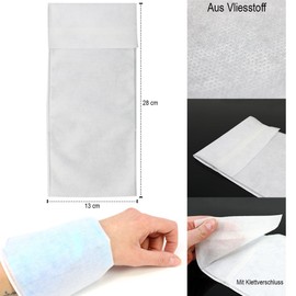 Com-four® Fleece Cover for Cold and Warm Multiple Gel Compress – Gel Cooling Pack Protective Case for Protecting Your Skin