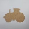 9" Tractor, Unfinished MDF Art Shape by Wooden Craft Cutouts