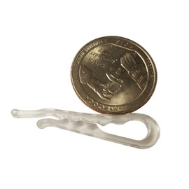 NiftyPlaza 100 U Shape Clear Durable Plastic Alligator Clips Shirts Folding Ties Socks Pants Hold Garments in Place (100 Plastic Alligator Clips)