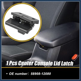 INFINAUTO Center Console Lid Latch for Toyota RAV4 4Runner Camry Corolla Avalon Prius Armrest Lid Latch Cover 58908-12080 58908-32020 Middle Console Latch Door Lock Sub-Assy Stylish Design