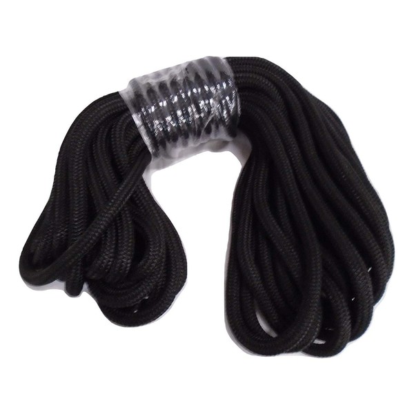 5/8 Inch by 100 Feet Black Nylon Double Braid Rope