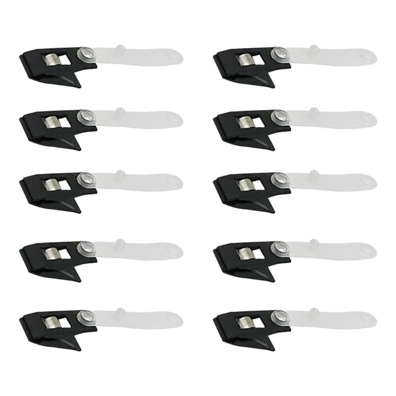 Generic 10x Flagpole Clips, Flag Stabilizer, Anti Wind Alligator Clips