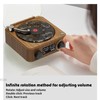 Benustra Waves Vinyl Bluetooth Speaker,Vinyl Record Player with Adjustable Ambient