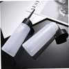 OHPHCALL 2pcs Hair Dye Bottles Shampoo Bottles White Nozzle Travel