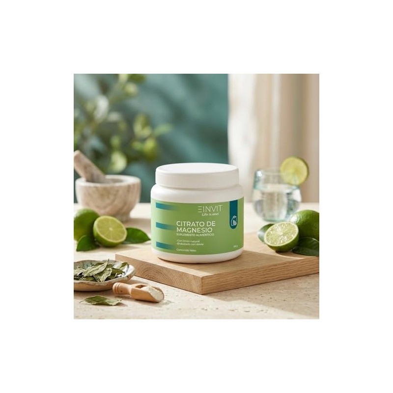 EINVIT Citrato de Magnesio con Limón Natural | 240 g