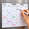 Magnetic Dry Erase Monthly Calendar for Refrigerator – Reusable Family