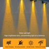 Solar Wall Light Warm Light IP67 Waterproof Multifunctional Eco Friendly
