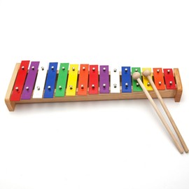15 Notes Xylophone Colorful Children Educational Xylophone Kids Hand Knock Piano for Early Education