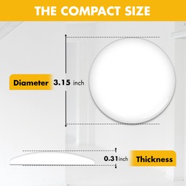 AFFIXERS Door Stoppers for Wall – Clean and Dry Surface Required for Strong Adhesive, Sound Dampener Door Knob Wall Protector, Silicone Door Stop Bumpers Guard for Walls (4, Large -3.1")