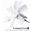 Carvmpin 2 Pack 6“ Replacement White Vent Fan Blades for