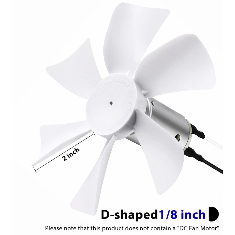 Carvmpin 2 Pack 6“ Replacement White Vent Fan Blades for
