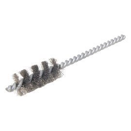 Brush Research 83 Spiral Twist Brush, Stainless Steel, Single Stem, 3/4" Diameter, 0.008" Wire Diameter, 3-1/4" Shank Length, 5" Length, 1000 RPM (Pack of 6)