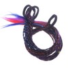 EROSPA® 4 Colourful Hair Strands with Scrunchie / Hair Band