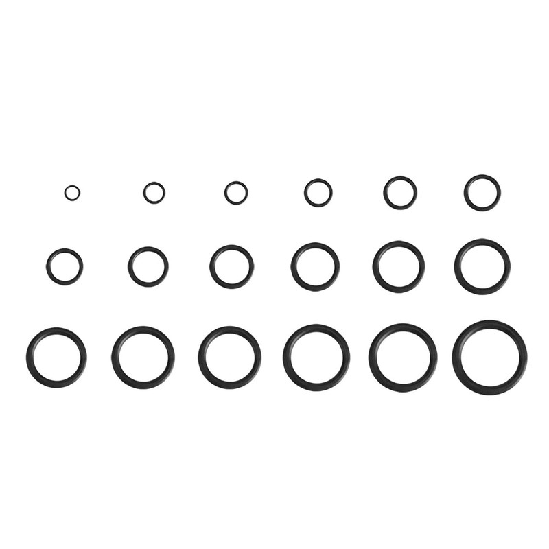 279Pcs/Kit 18 Sizes Rubber O-Ring Washer Assortment Kit, Black O
