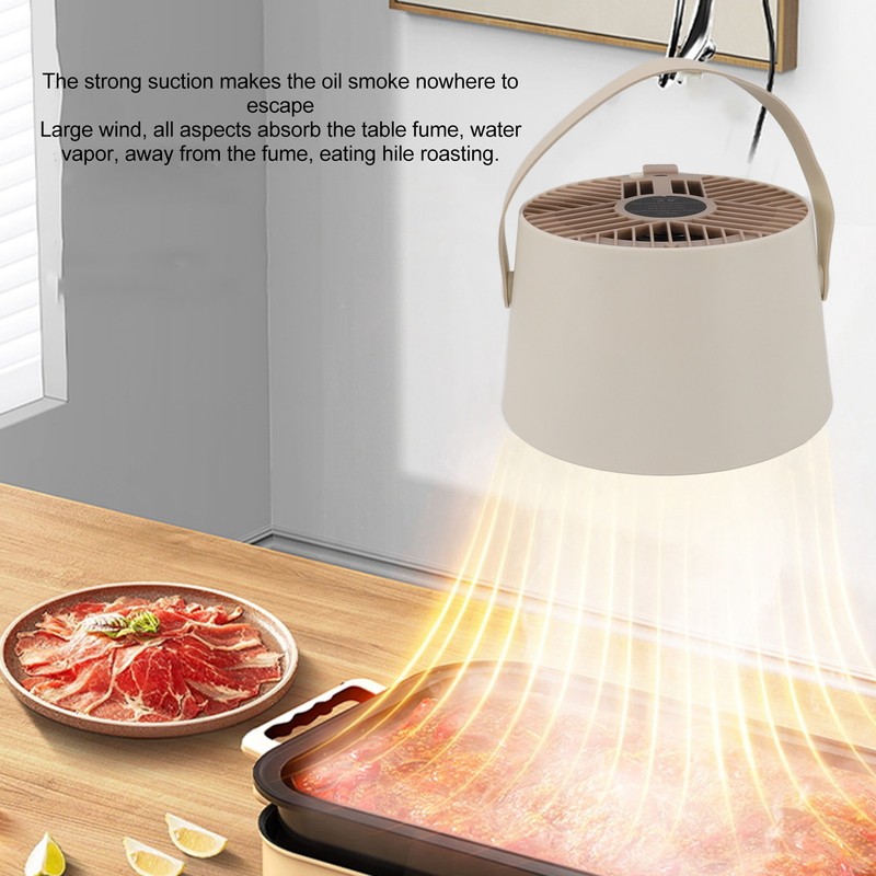 Portable Range Hood 5V White Detachable Strong Adsorption 3 Adjustable