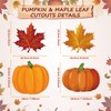 Fall Decor Pumpkin Maple Leaf Hanging Swirl - Fall Thankgiving