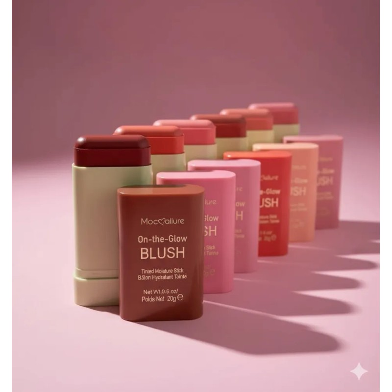 6 Piezas On-tre-glow Blush Mocoallure Multicolor