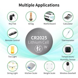 2 Pack CR2025 CR 2025 3V LITHIUM BATTERY BR2025 DL2025 Watch remote New 2pc