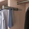 Kitchen Inventions 15-Hook Designer Wardrobe Reversible Closet Tie Rack with