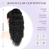 Curly Ponytail Extension with Clip, 45 cm Claw Clip Ponytail