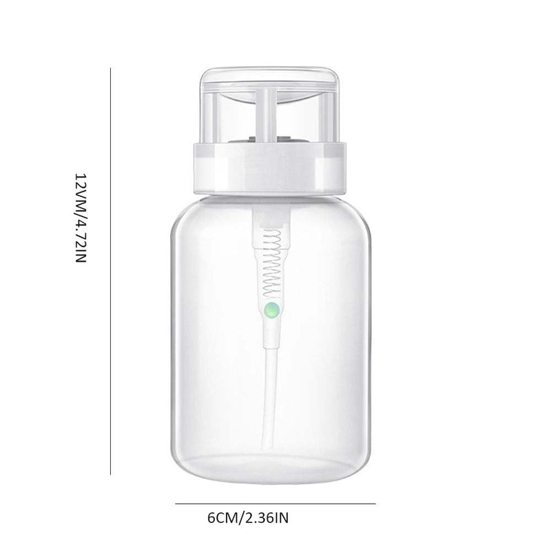 Leadigol 2PCS Nail Removal Bottle,200ml Nail Art Pump Dispenser Empty