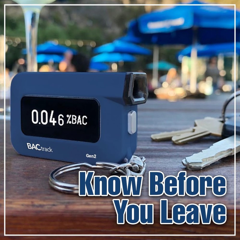 BACtrack C6 Gen2 Breathalyzer Keychain Smartphone Portable Breath Alcohol Tester