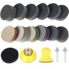 185Pcs 2Inch Sanding Discs, Assorted 60-10000 Grit Wet/Dry Hook &