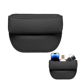 1 x Car Storage Bag Black Side Pocket Car Seat Storage Organizer Car Seat Console Pocket Phone Store Keys