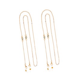 FRCOLOR 2Pcs Eyeglass Lanyards Lost Chain Straps for Sunglasses and Glasses Fashion Cord for Neck for Sports Activities Like Running and Hiking