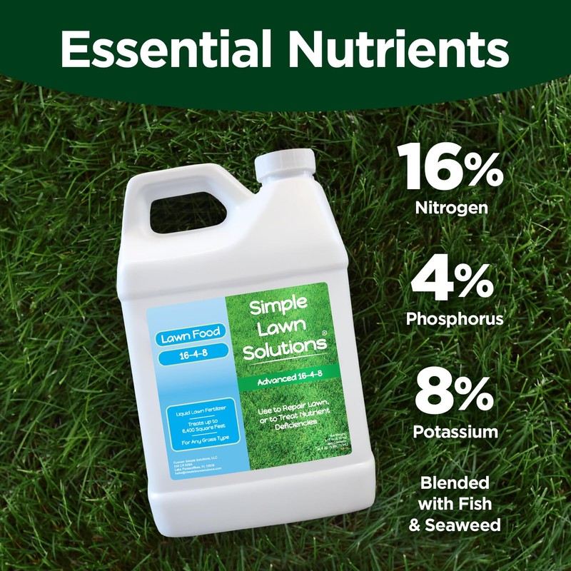 Advanced 16-4-8 Lawn Fertilizer - Liquid Lawn Food Spring &