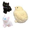 3PCS Taba Squishy Fufu Squishy Decompression Taba Squishy Cat Mini
