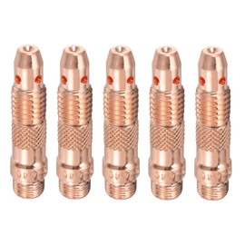 QUARKZMAN TIG Welding Collet Body 10N24 (3/32 Inch) Bore Diameter Copper Consumables for WP-17 WP-18 and WP-26 Series Welding Pack of 5