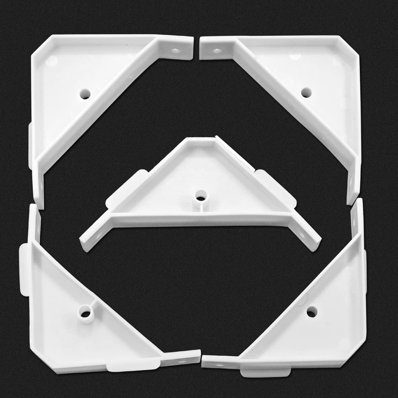 Waziaqoc 12PCS Cabinet Triangle Bracket, 90 Degree Corner Support Braces