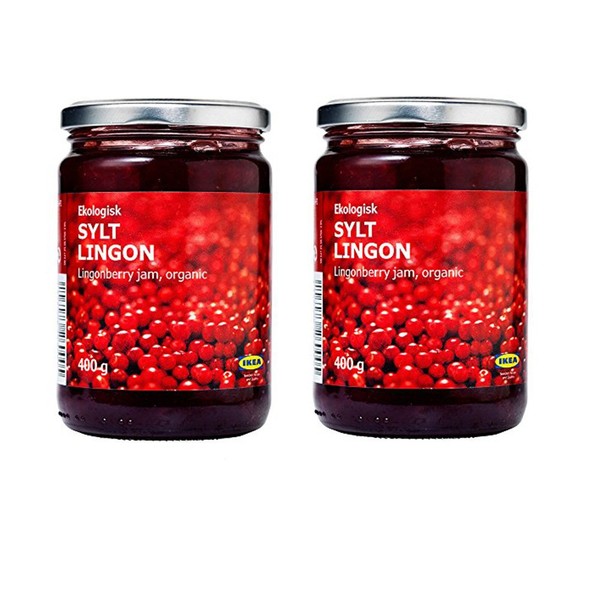 IIKEA SYLT LINGON Organic Lingonberry Jam ( 2 Jars)