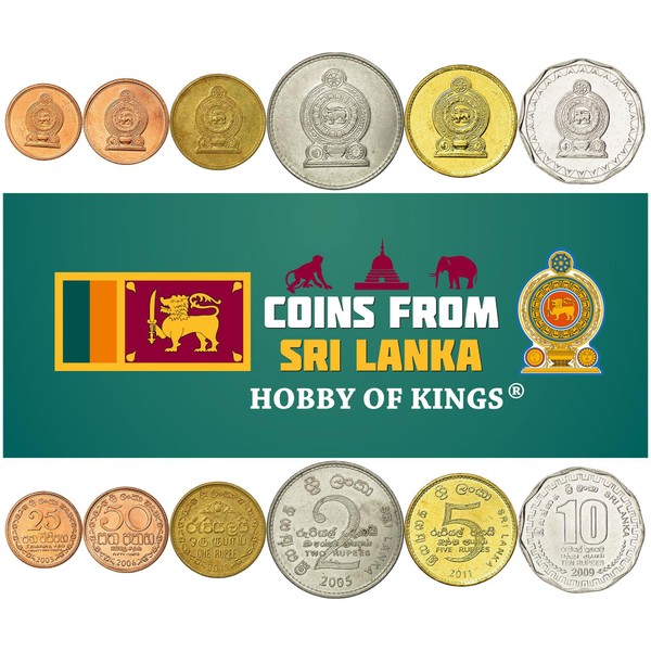 HOBBY OF KINGS 6 Coins from Sri Lanka | Sri