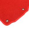 Unbranded For 08-17 Mitsubishi Lancer Red Nylon Floor Mats Anti-slip