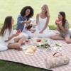 Nuanchu Checkered Picnic Blanket Extra Large Outdoor Blanket Sandproof 80"x80"
