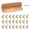uxcell Invisible Brass Barrel Hinges, 24pcs 5x19mm Brass Concealed Hinges