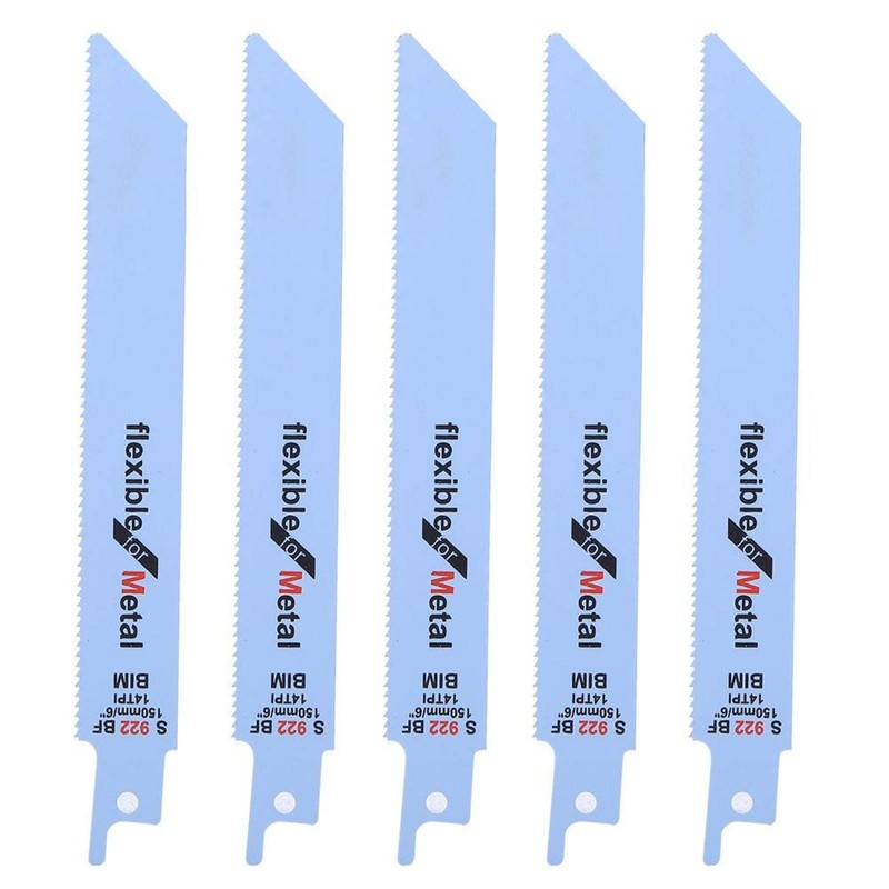 Fafeicy 5piezas de hoja de sierra recíproca de metal Kit