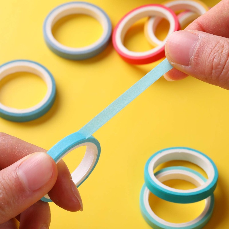 WAPETASHI Washi Masking Tape Set 60 Rolls 5mm (0.2 inch)