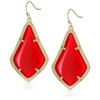 Kendra Scott Gold and Bright Red Alex Drop Earrings