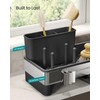 SONGMICS Kitchen Sink Caddy Tidy, Sink Organiser with Sponge Holder,