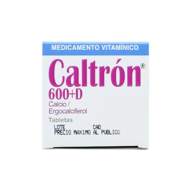 Calcio Vitamina D 60 Tabletas Caltrón 600 D Salud Natural