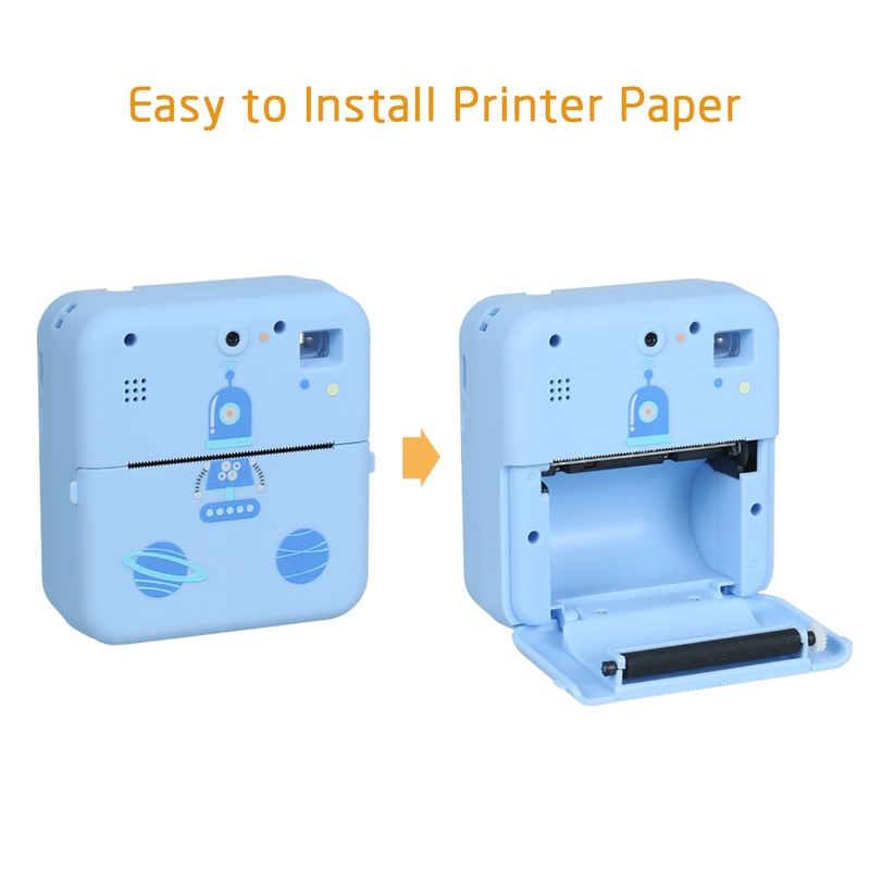 Pocket Photo Printer Wireless Thermal Label Printer 1080P Instant Print